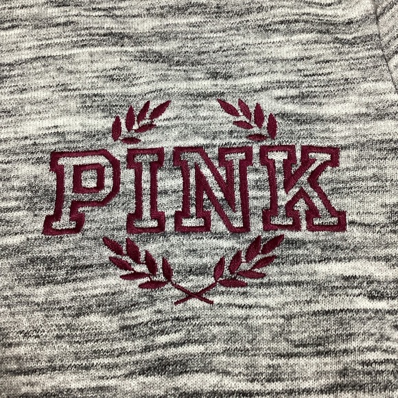 Victoria’s Secret PINK Gray Full Zip Bling Hoodie - Picture 4 of 10